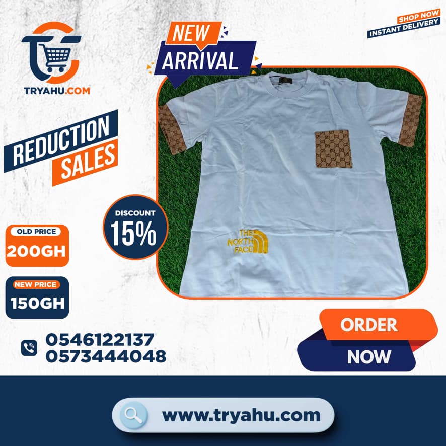 100% Heavy Cotton T-Shirts for Men | Classic, Durable & Stylish | Tryahu Ghana